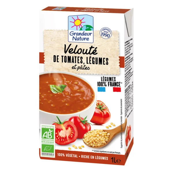 GRANDEUR NATURE -- Veloute tomates.legumes.pAtes