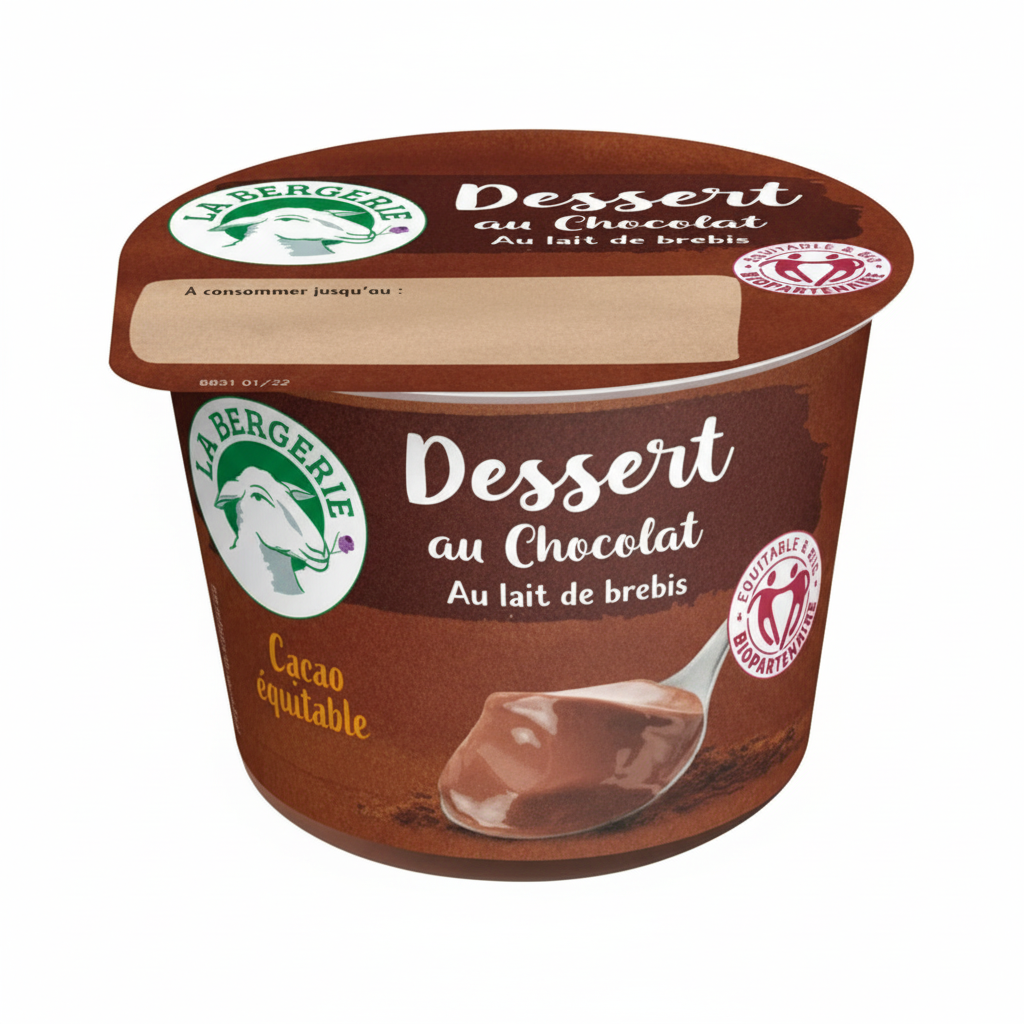 LA BERGERIE -- Dessert chocolat au lait de brebis